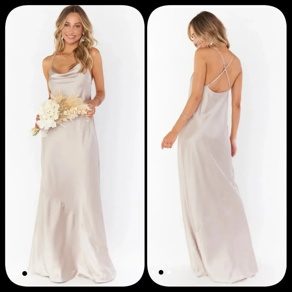 Show Me Your MuMu Tuscany Slip Maxi Dress in Show Me The Ring Luxe Sz M